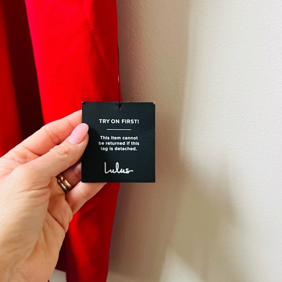 NWT lulus size small Elegant Red Dress - Picture 3 of 7